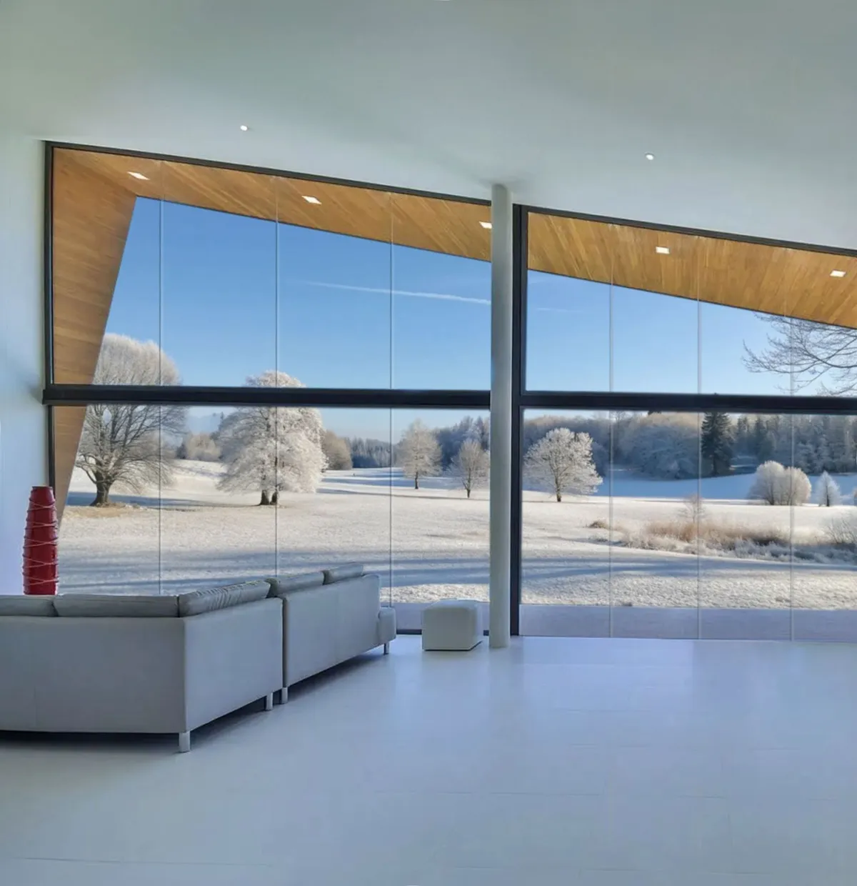 Parois vitrées : quels avantages pendant l’hiver ?