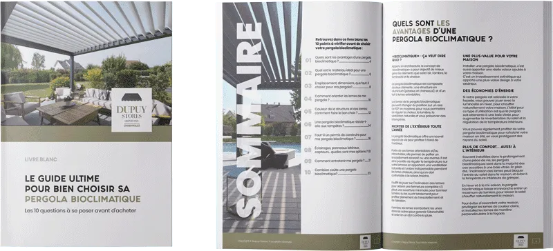 Pergola bioclimatique livre blanc